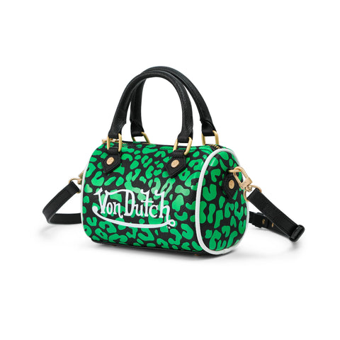Von Dutch Hanna Bag - Lime Green Cheetah