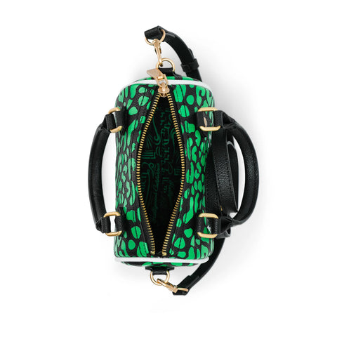 Von Dutch Hanna Bag - Lime Green Cheetah