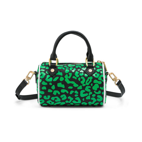Von Dutch Hanna Bag - Lime Green Cheetah