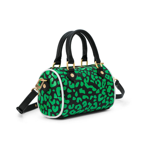 Von Dutch Hanna Bag - Lime Green Cheetah