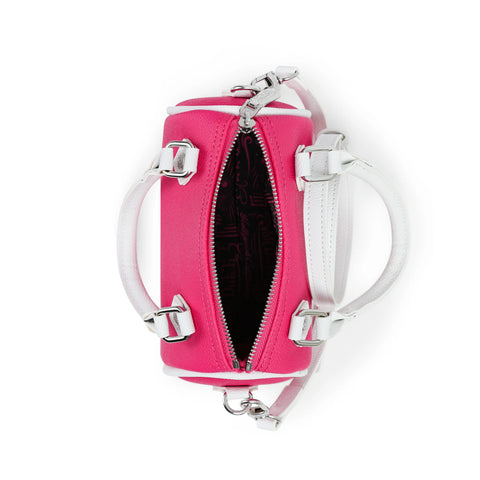 Von Dutch Core Hanna Bag - Hot Pink & White