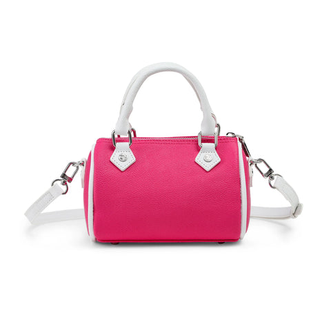 Von Dutch Core Hanna Bag - Hot Pink & White