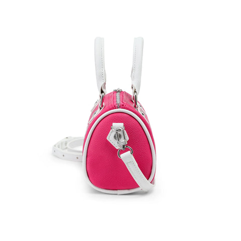 Von Dutch Core Hanna Bag - Hot Pink & White