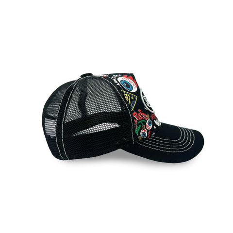 Von Dutch Jax Black Trucker Hat