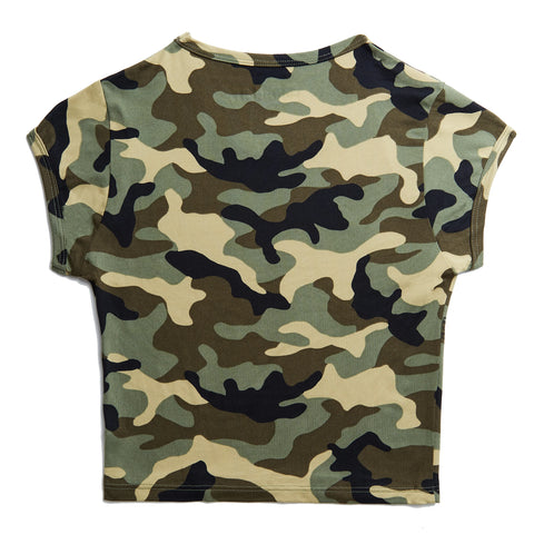 Von Dutch Green Camo Chopper Cross Baby Tee
