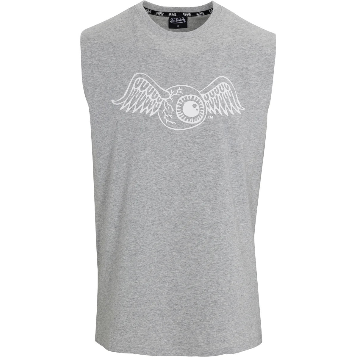 Von Dutch Originals Flying Eyeball Gray Sleeveless Tee