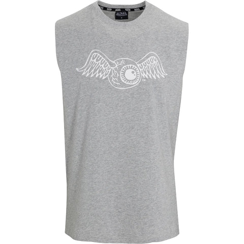 Von Dutch Originals Flying Eyeball Gray Sleeveless Tee