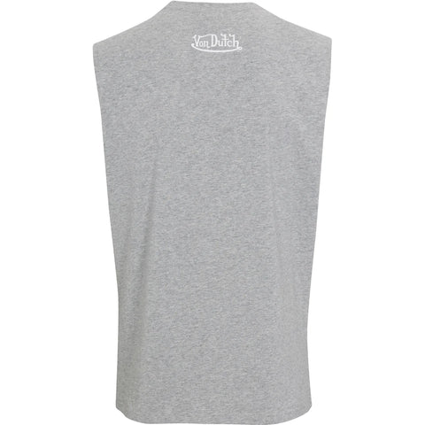 Von Dutch Originals Flying Eyeball Gray Sleeveless Tee