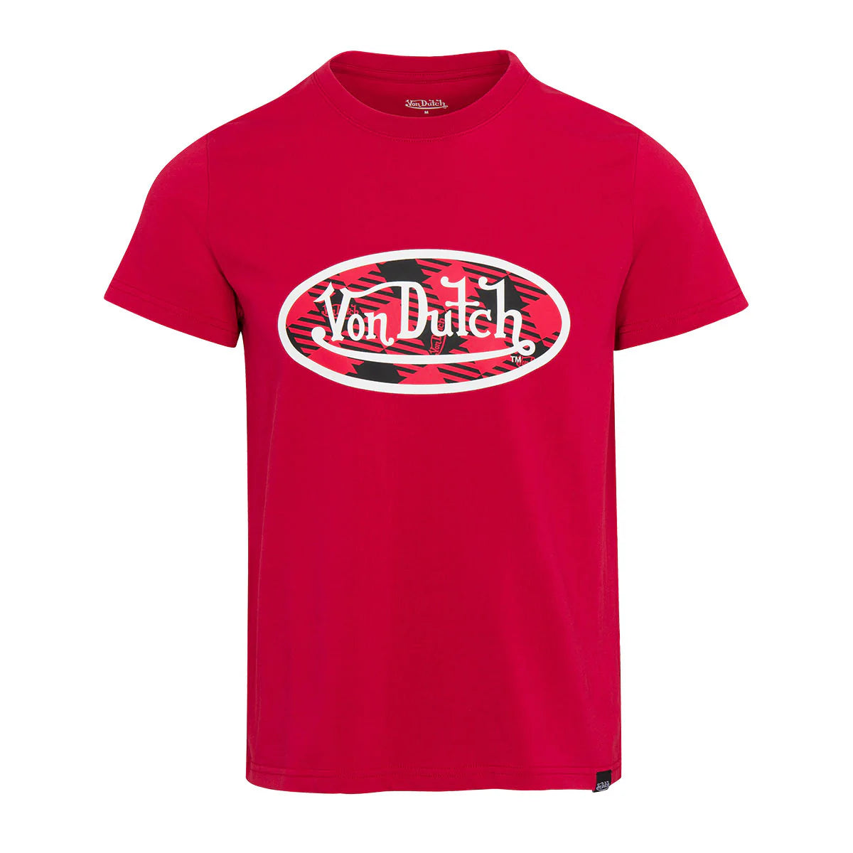 Von Dutch Women's Red Plaid SS Tee