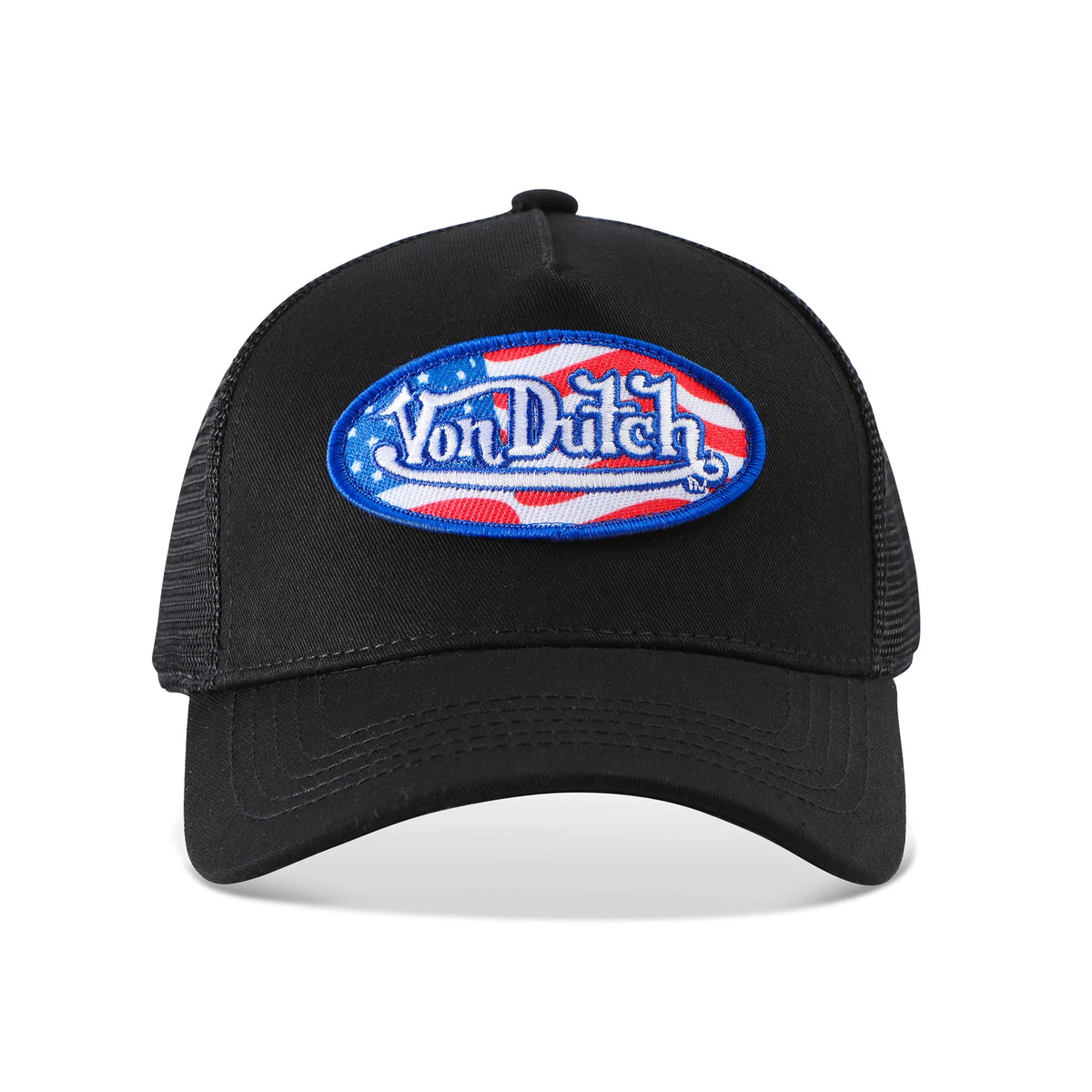Von Dutch Stars & Stripes Trucker Hat - Black