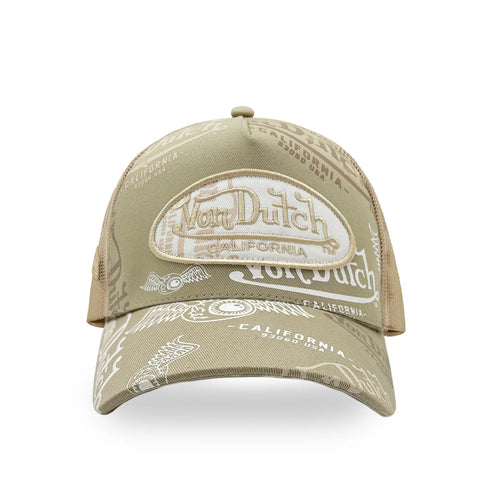 Von Dutch Trucker Hat - Cafe & White