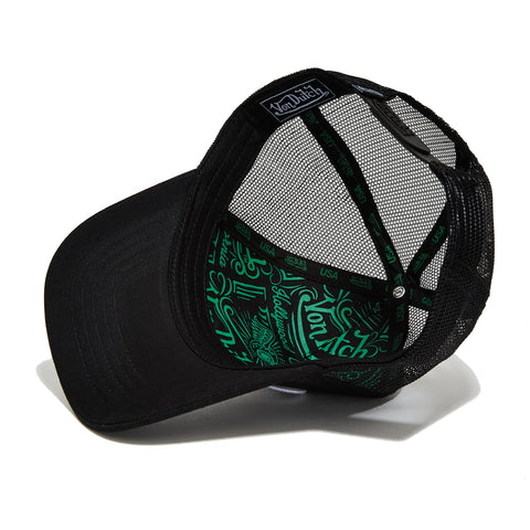 Von Dutch Black & Green Color Changing Trucker Hat