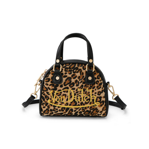 Von Dutch Mini Bowling Bag - Classic Leopard