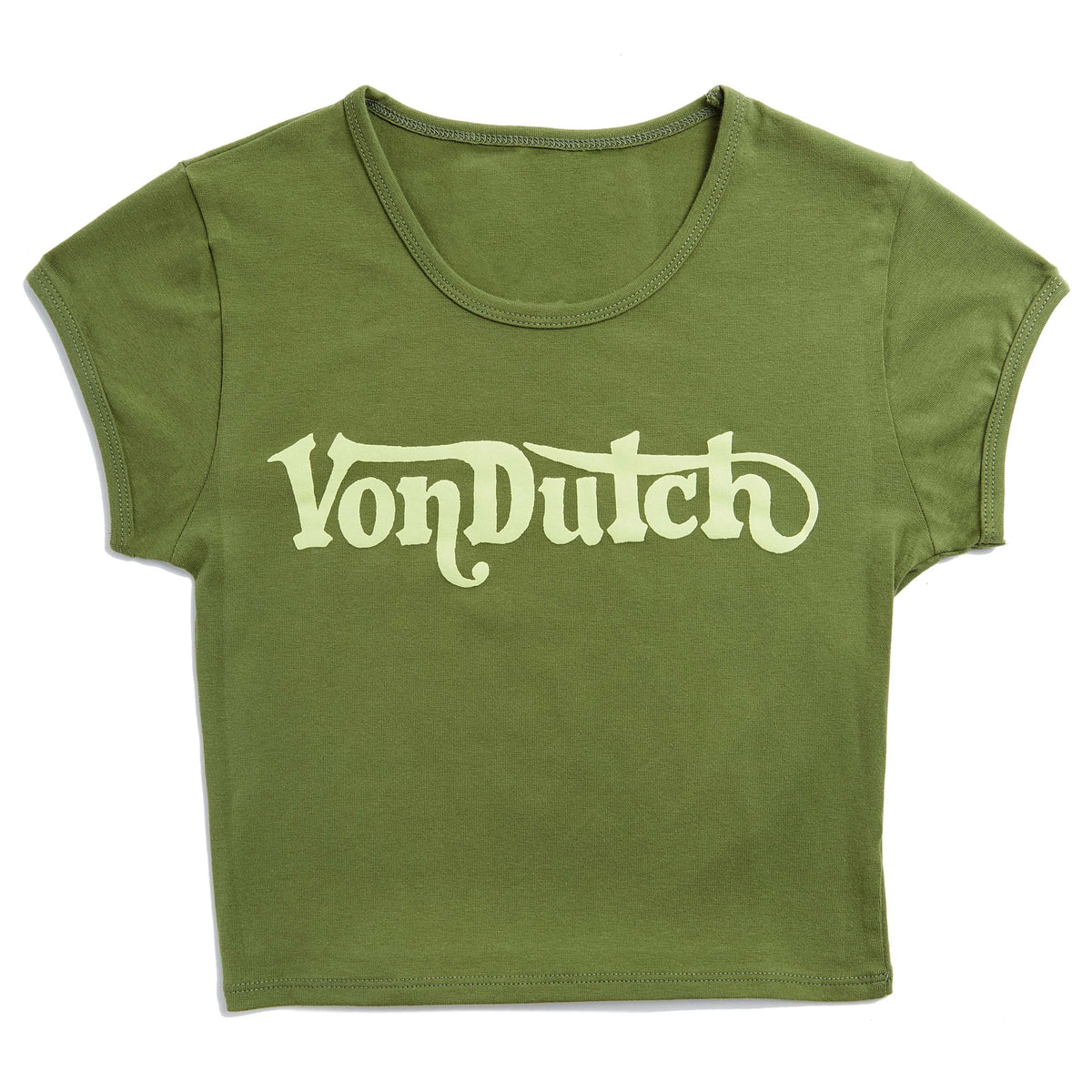 Von Dutch Olive Ranch Baby Tee