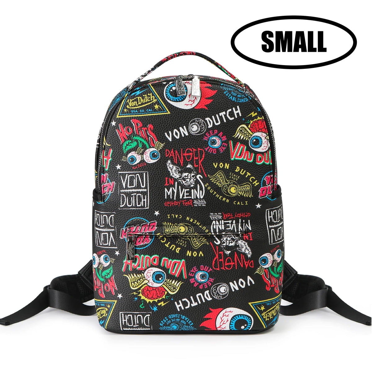 Von Dutch Small Sized Black Jax Backpack