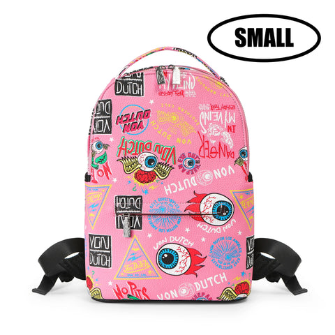 Von Dutch Small Sized Light Pink Jax Backpack