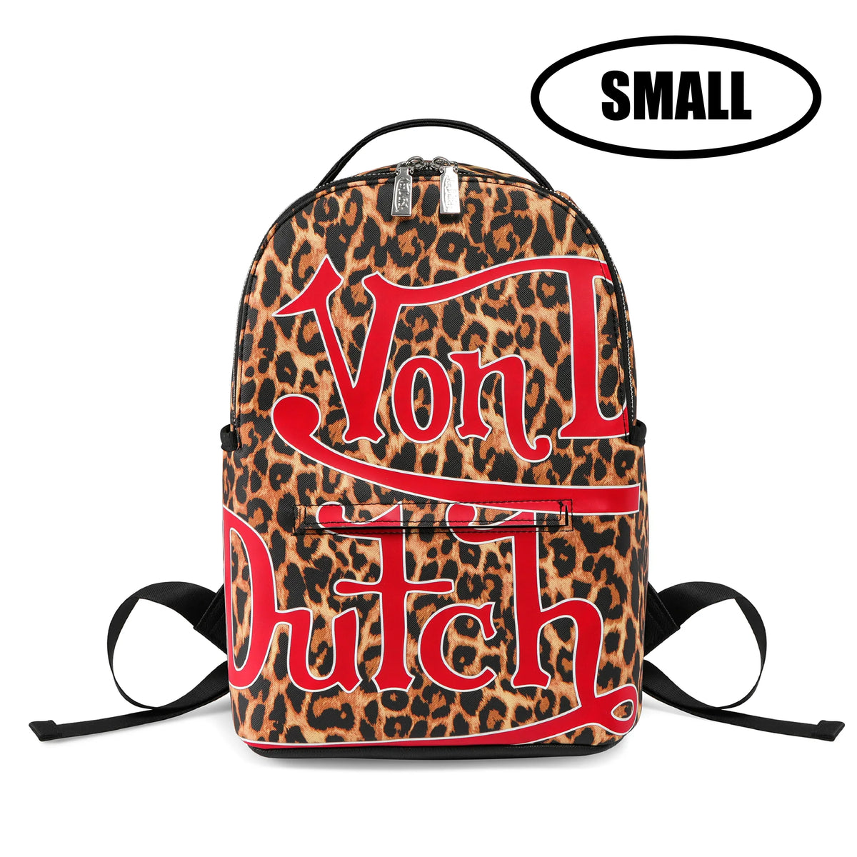 Von Dutch Small Sized Cheetah Print Backpack