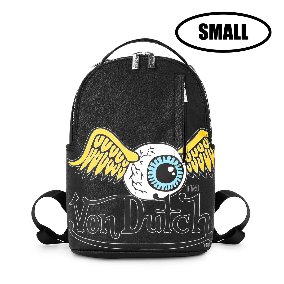 Von Dutch Small Sized Black Flying Eye Backpack