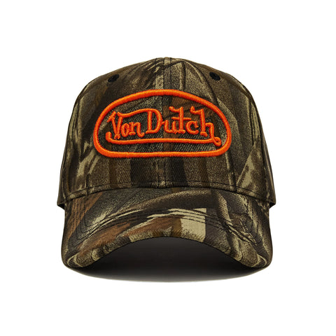 Von Dutch Orange Tree Camo Strapback Trucker Hat