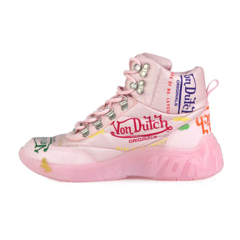 Von Dutch Women's Pink Puffer Shoe