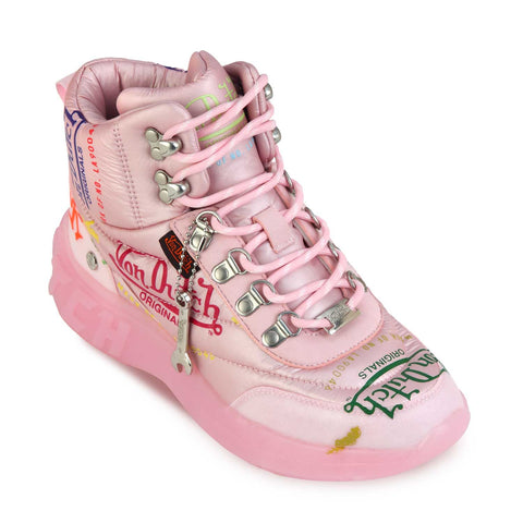 Von Dutch Women's Pink Puffer Shoe