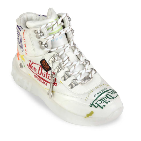 Von Dutch Women's White Puffer Shoe