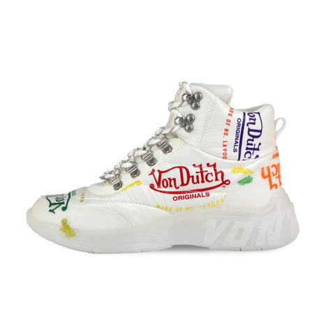 Von Dutch Women's White Puffer Shoe