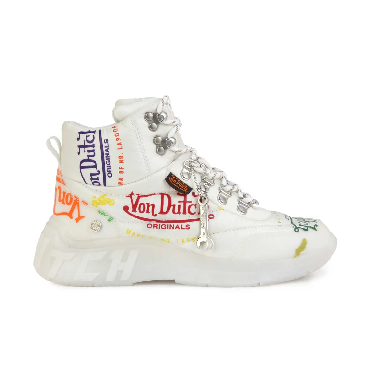 Von Dutch Women's White Puffer Shoe