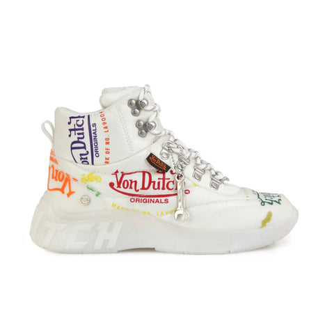 Von Dutch Women's White Puffer Shoe