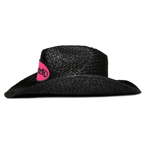Von Dutch Black & Hot Pink Vintage Ranch Cowboy Hat