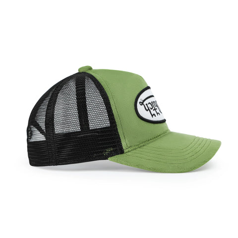 Von Dutch Kids Velvet Trucker Hat - Sage Green