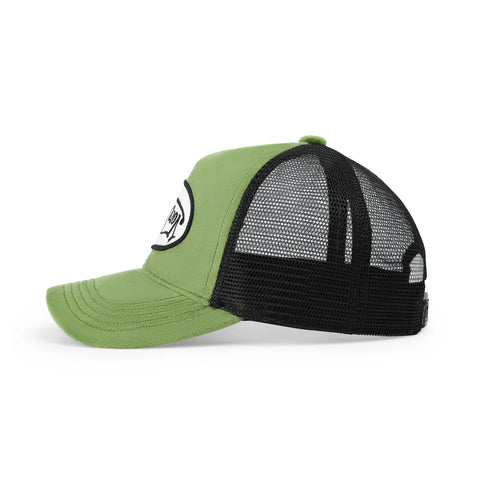 Von Dutch Kids Velvet Trucker Hat - Sage Green