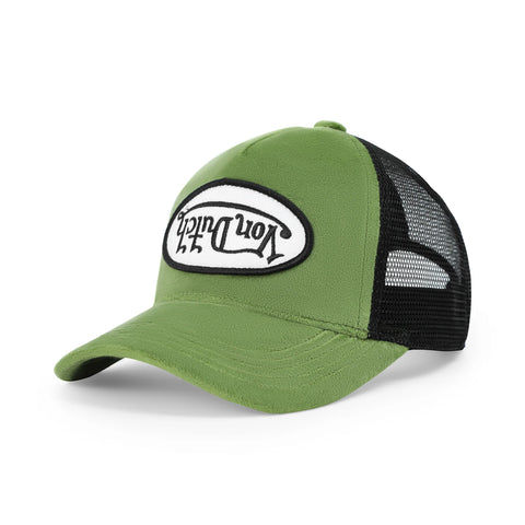 Von Dutch Kids Velvet Trucker Hat - Sage Green