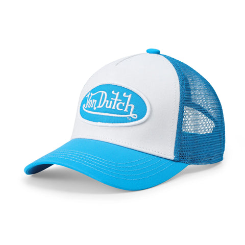Von Dutch Kids Classic Trucker Hat - Blue & White
