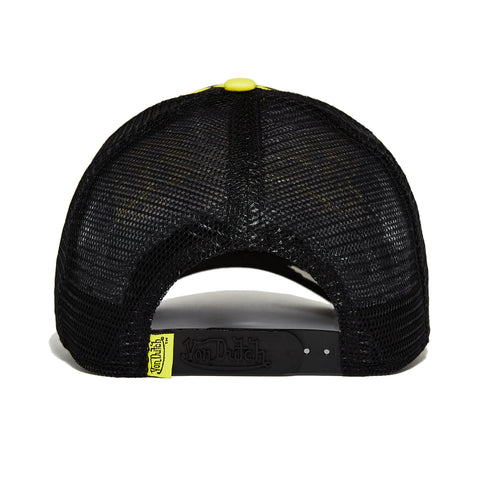 Von Dutch Black/Yellow Checker Trucker Hat